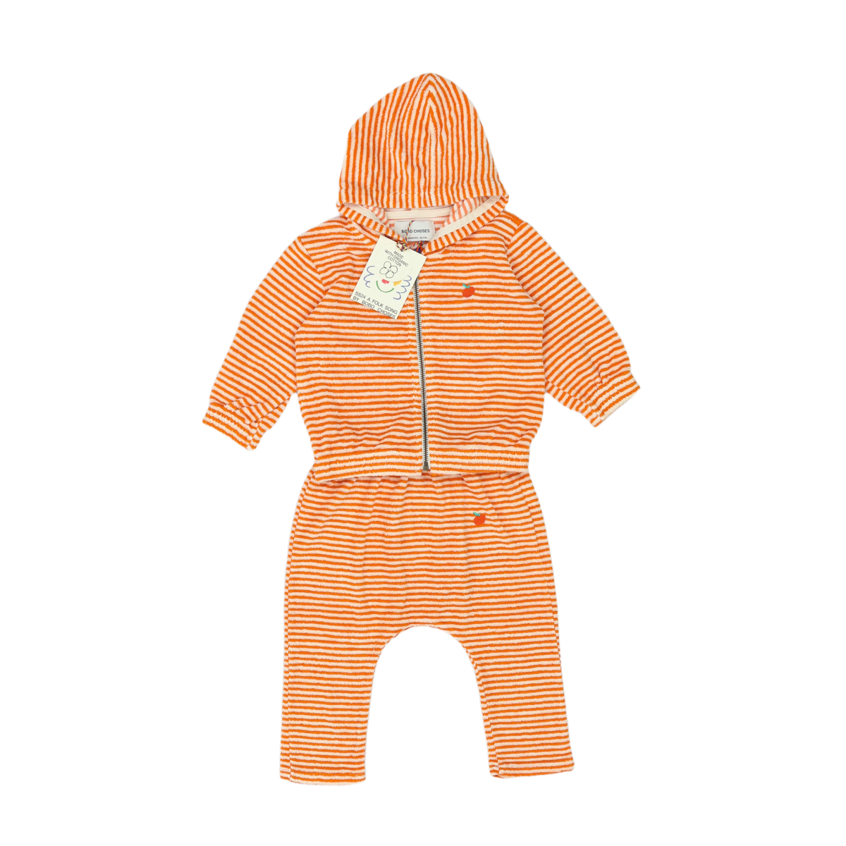 BOBO CHOSES - ENSEMBLE - ORANGE - 12 MOIS