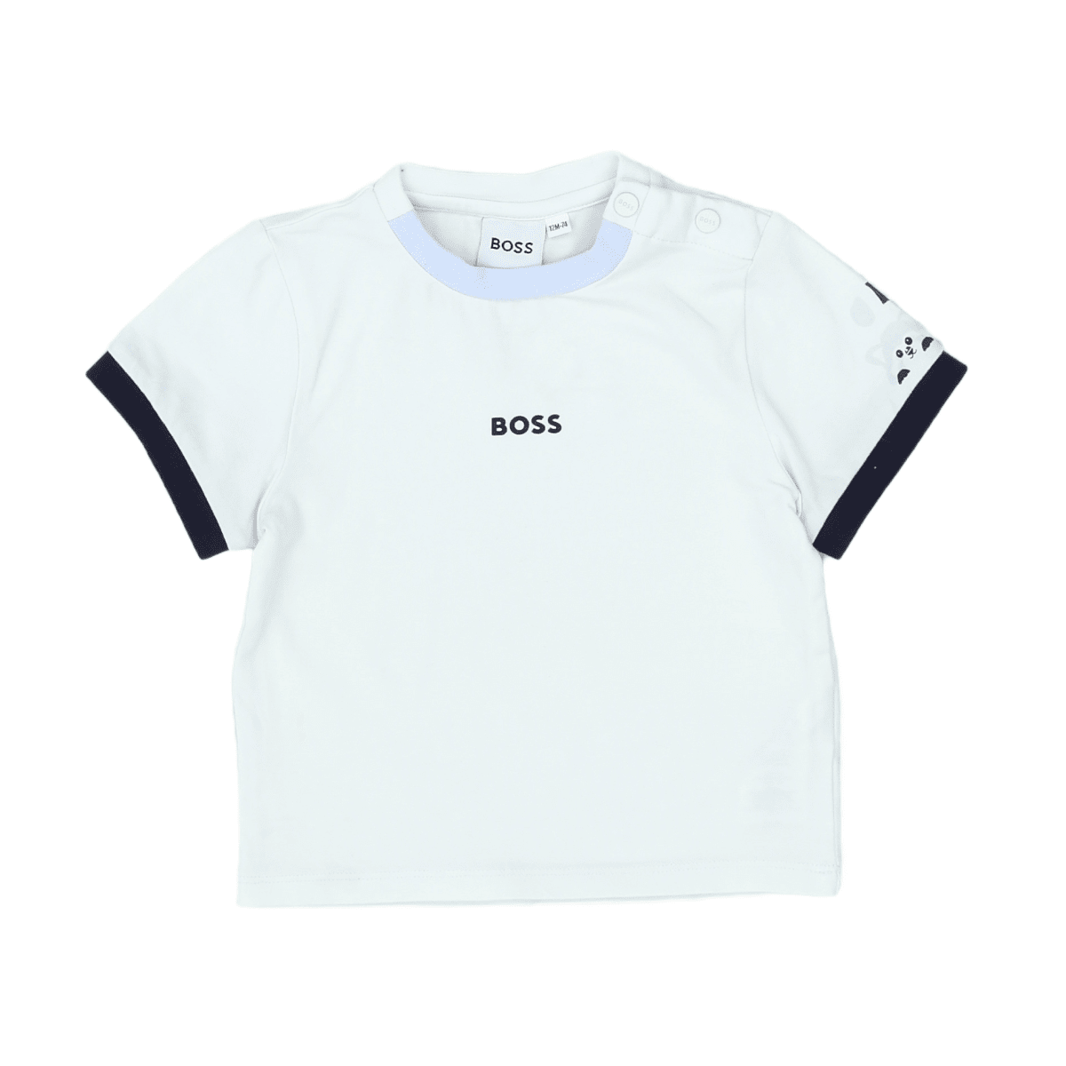BOSS - POLO - BLANC, BLEU - 12 MOIS