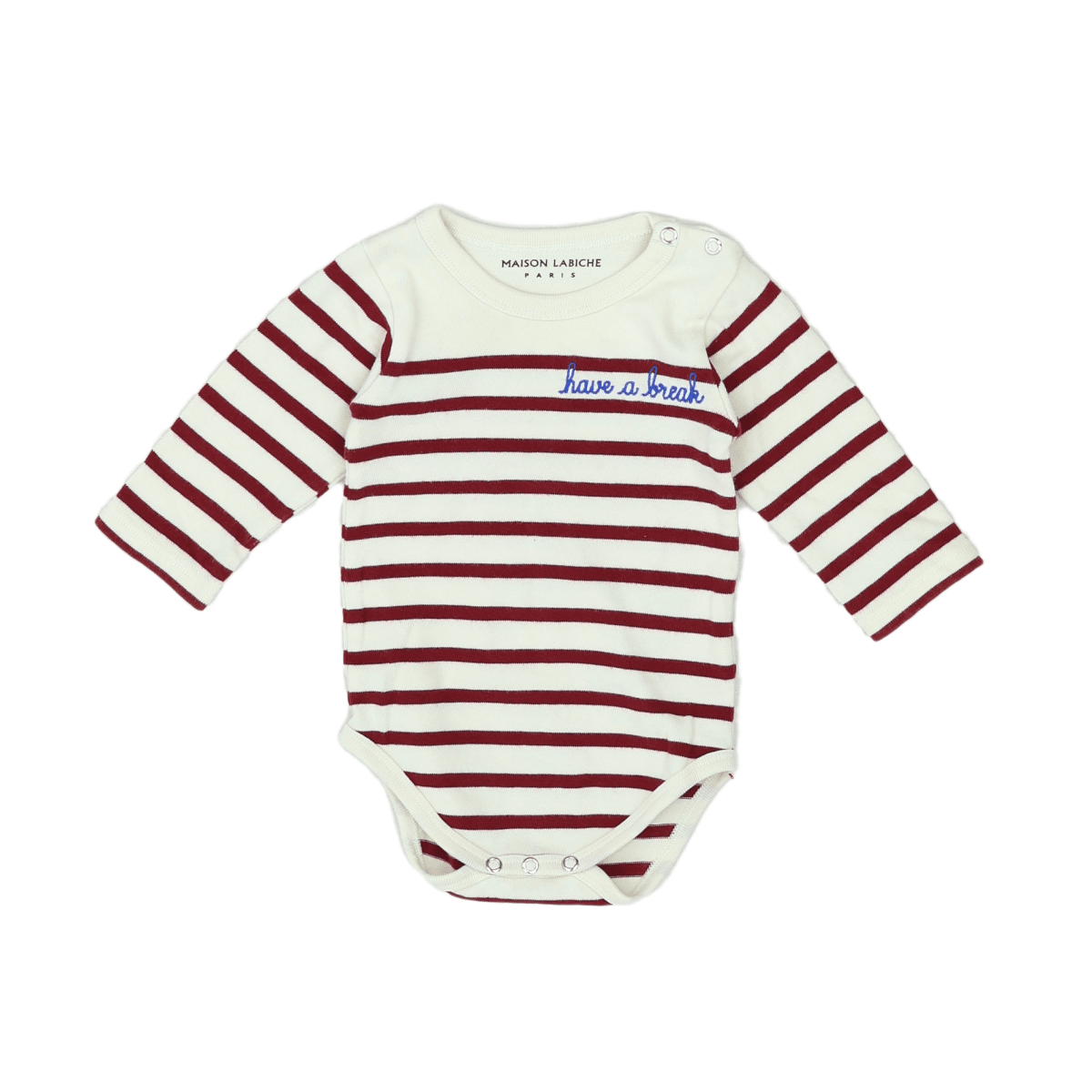 MAISON LABICHE - BODY - BLANC, ROUGE - 6 MOIS