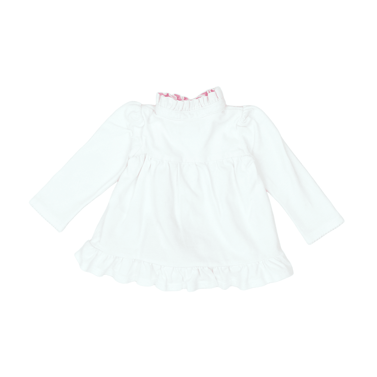 RALPH LAUREN - ROBE - BLANC, ROSE - 9 MOIS