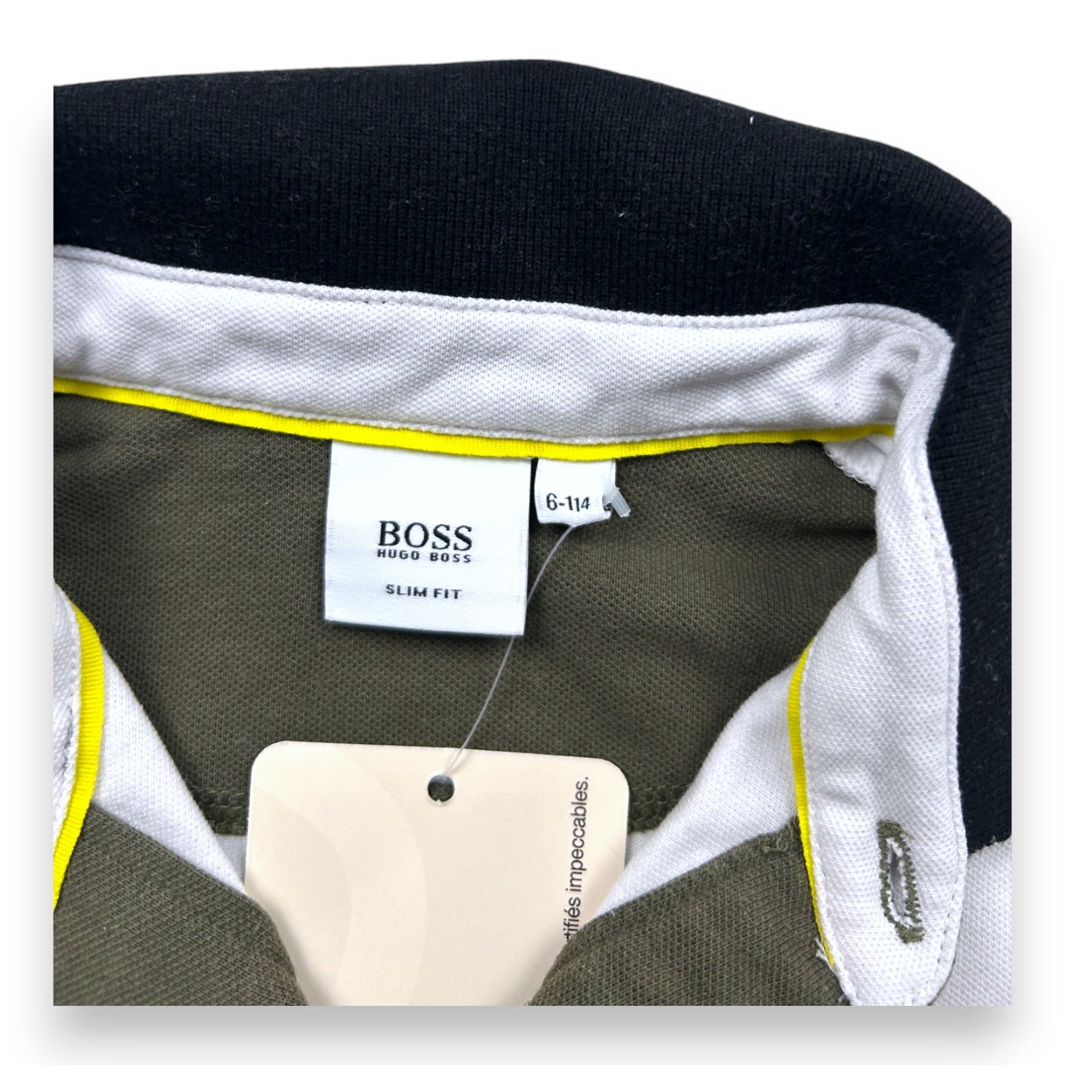 HUGO BOSS - POLO - WHITE, BLACK - 6 YEARS