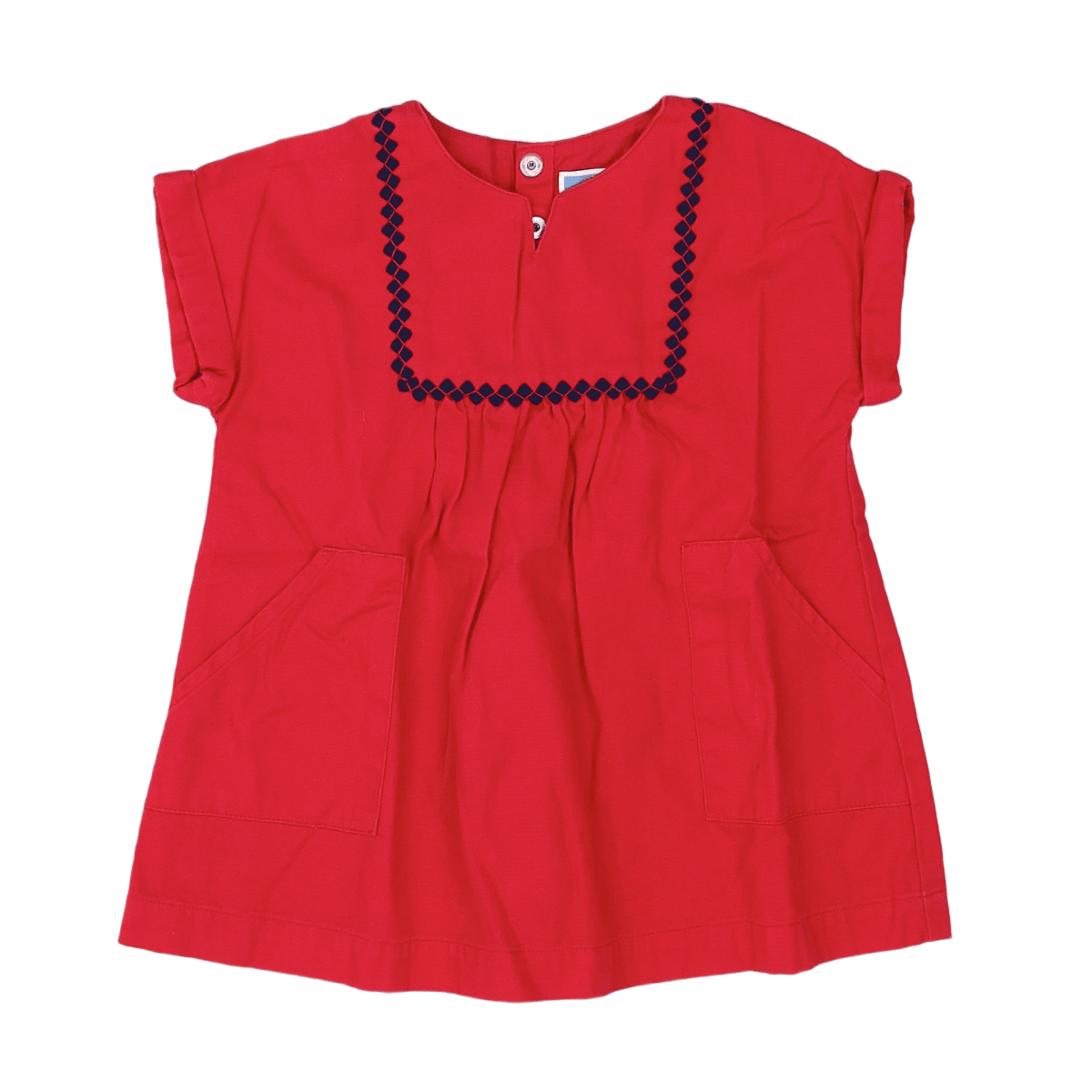 JACADI - KLEID - ROT - 18 MONATE