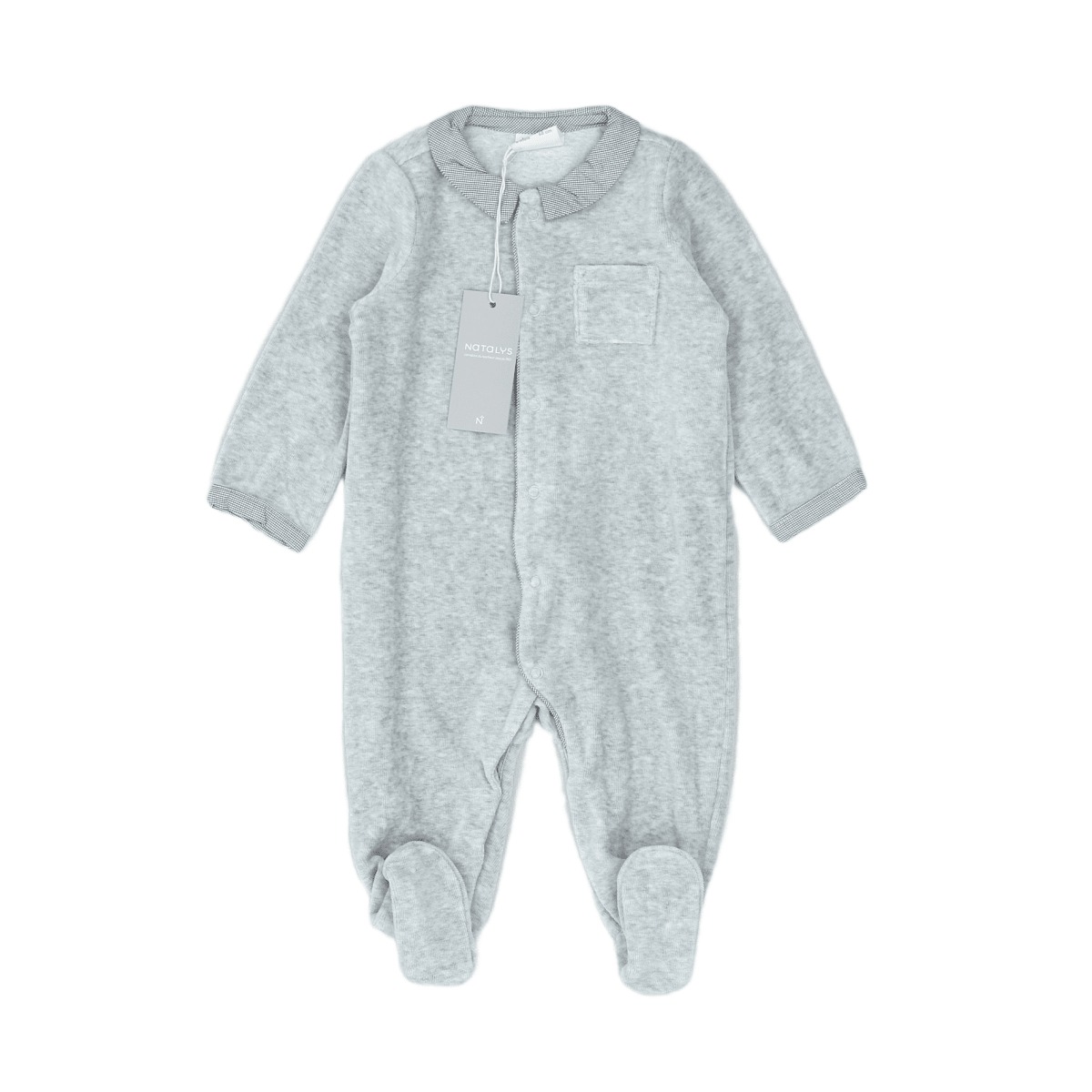 NATALYS - PAJAMAS - GREY - 6 MONTHS