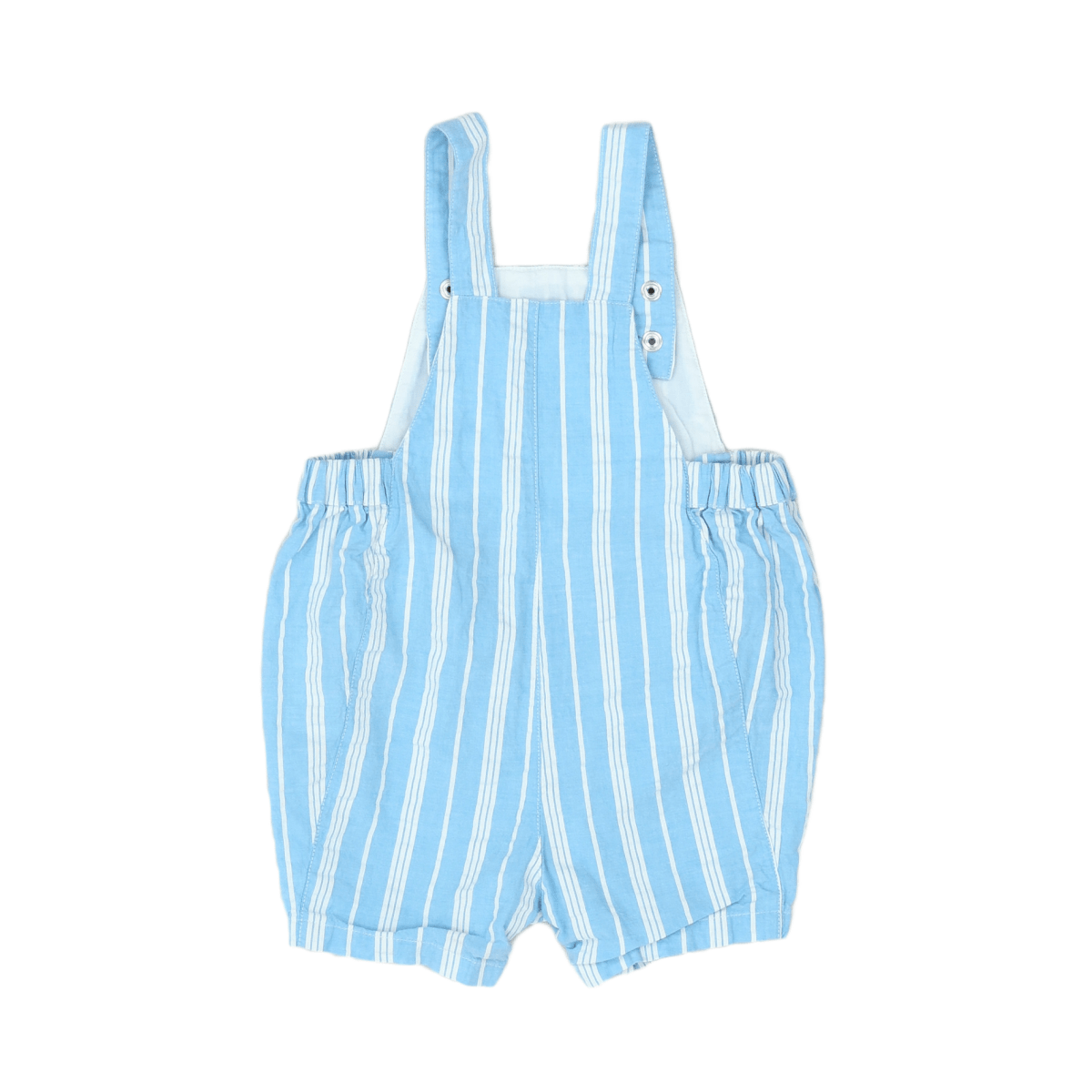 LITTLE BOAT - OVERALLS - WHITE, BLUE - 12 MONTHS