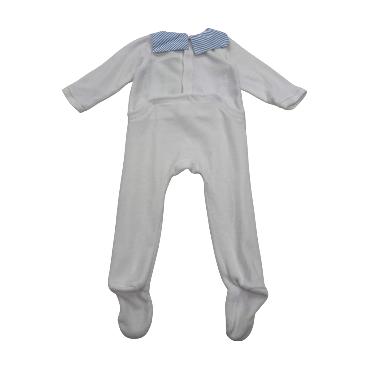 JACADI - PYJAMA - BLANC, BLEU - 12 MOIS
