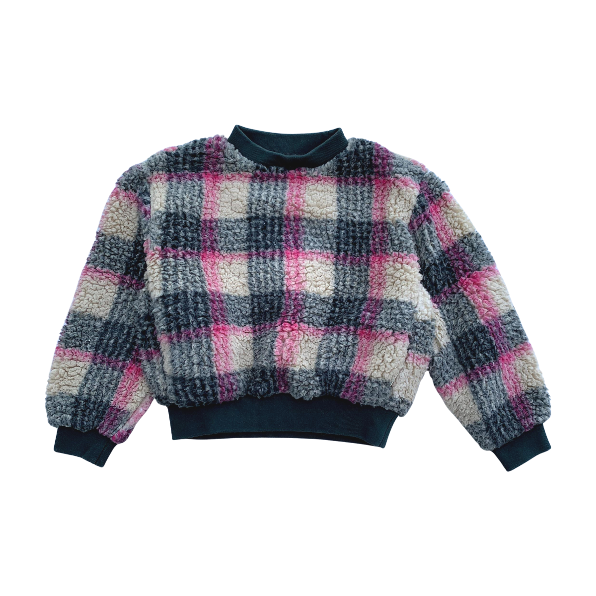 BELLEROSE - PULL - VERT, ROSE - 6 ANS