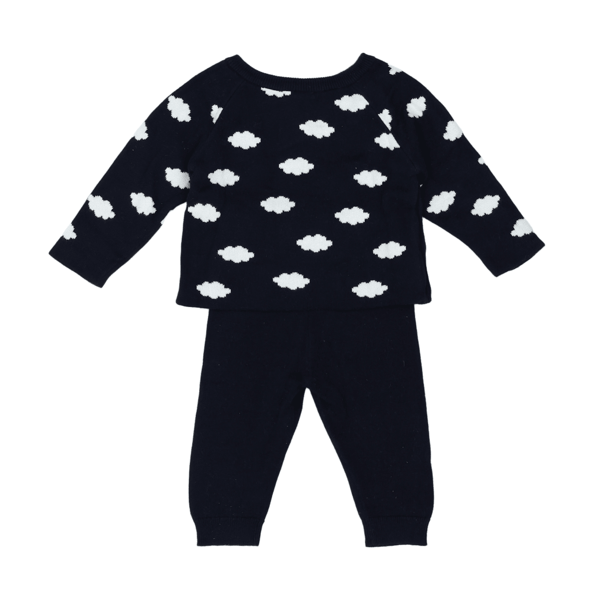 JACADI - SET - BLAU, WEISS - 12 MONATE