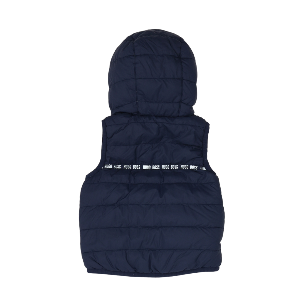 HUGO BOSS - BLOUSON SANS MANCHE - BLEU, ROUGE - 12 MOIS