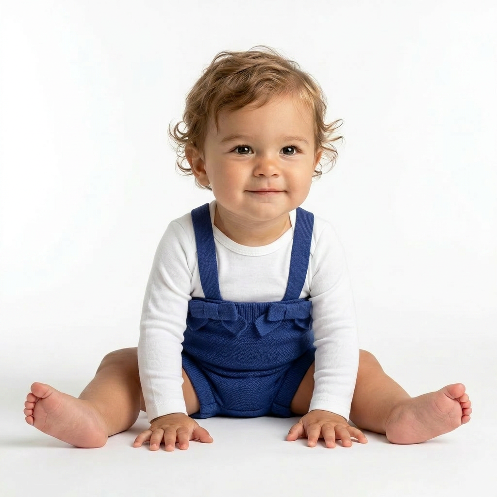 JACADI - SHORT - BLEU - 6 MOIS