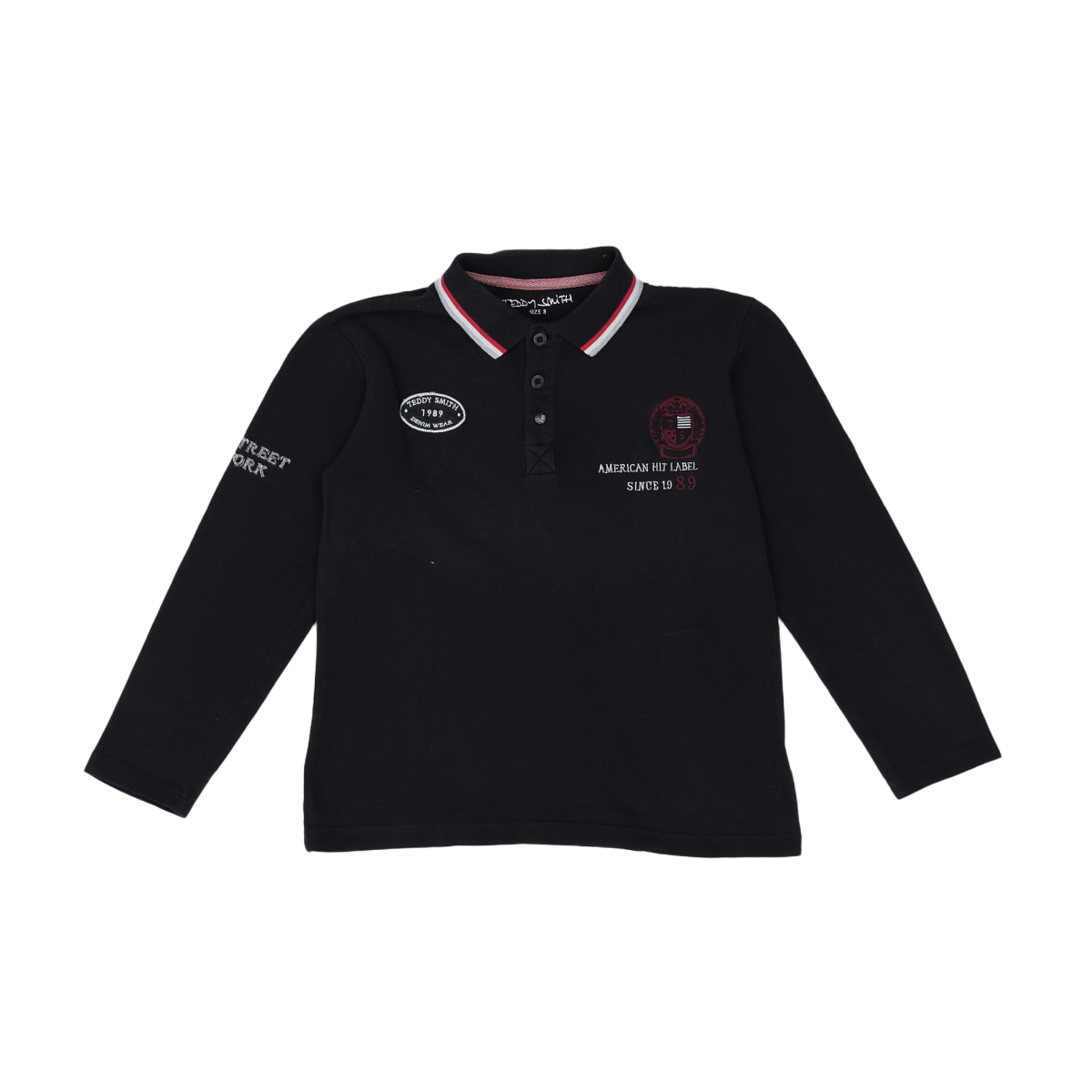 TEDDY SMITH - POLO - NOIR - 8 ANS