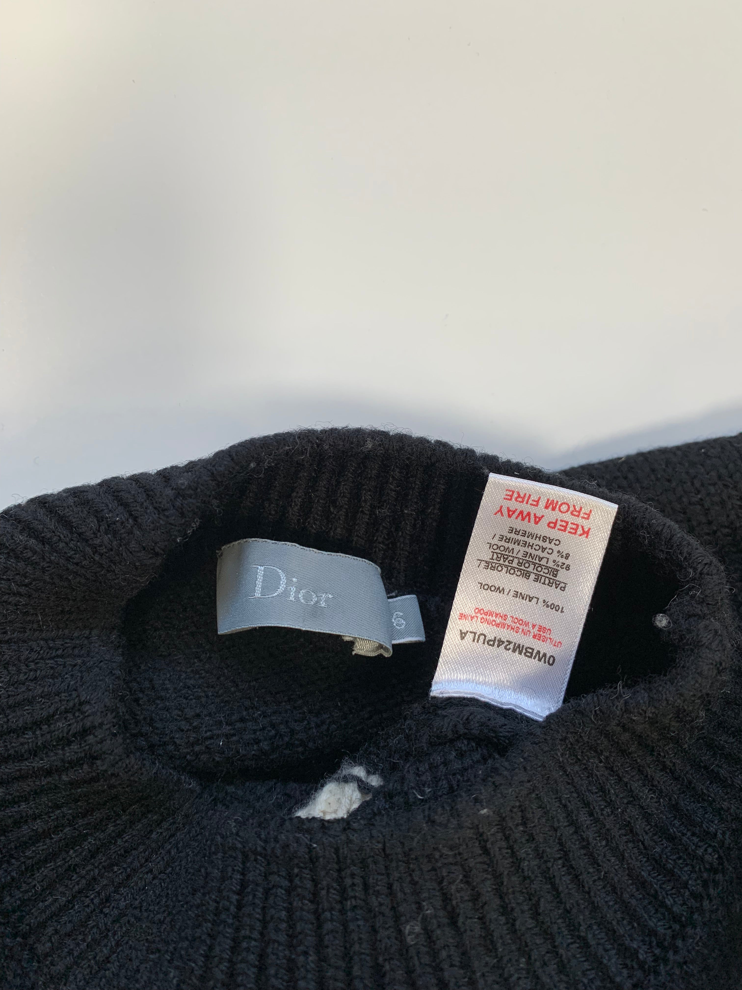 DIOR - SWEATER - BLACK, BEIGE - 6 YEARS