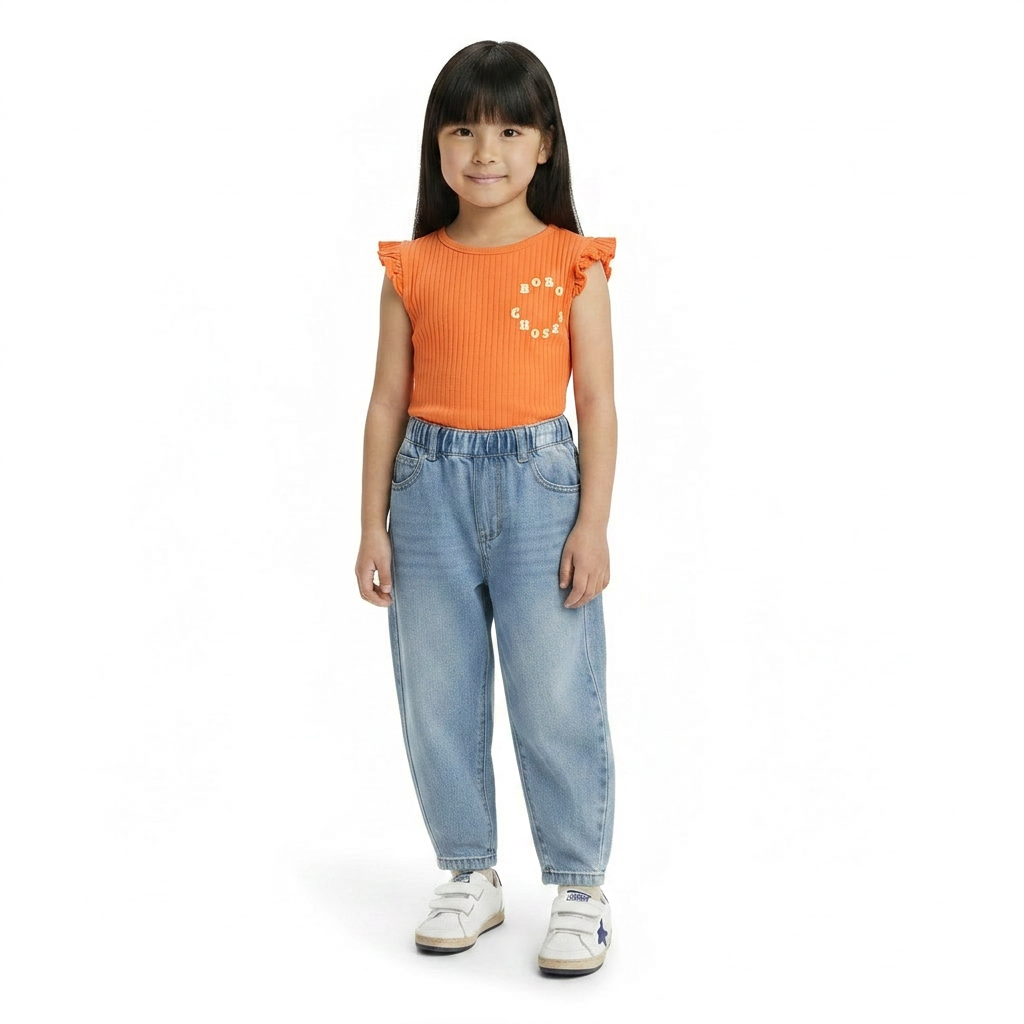 BOBO CHOSES - T-SHIRT - ORANGE - 6 ANS