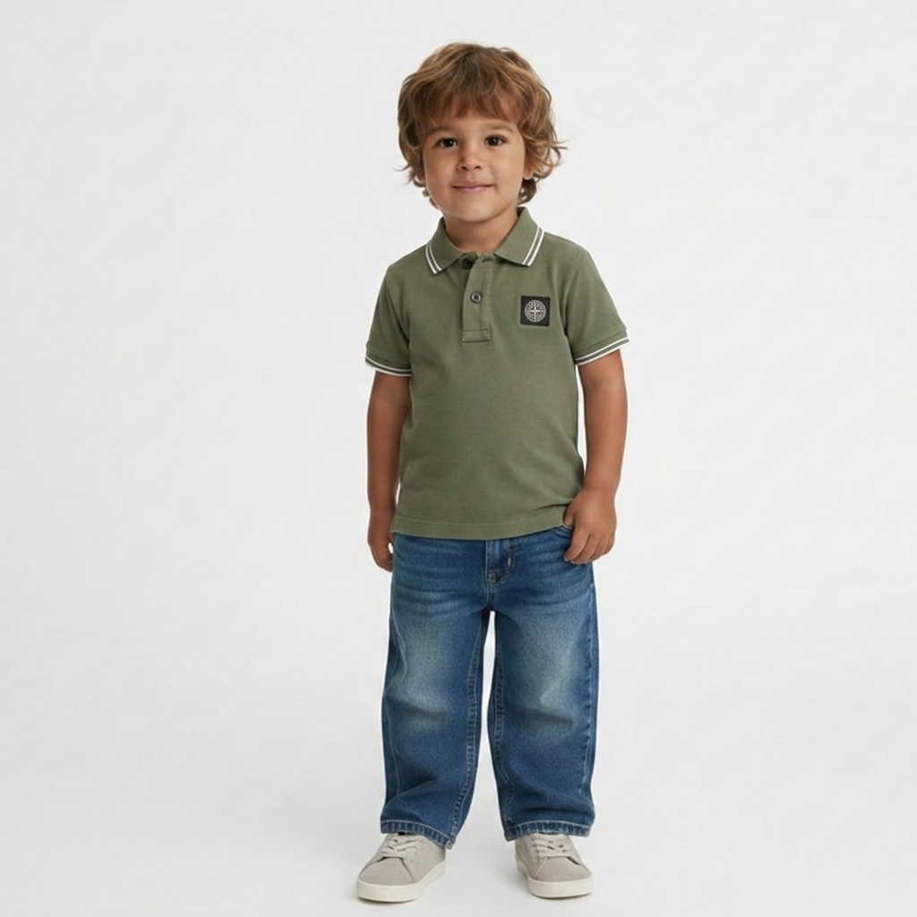 STONE ISLAND - T-SHIRT - VERT - 24 MOIS