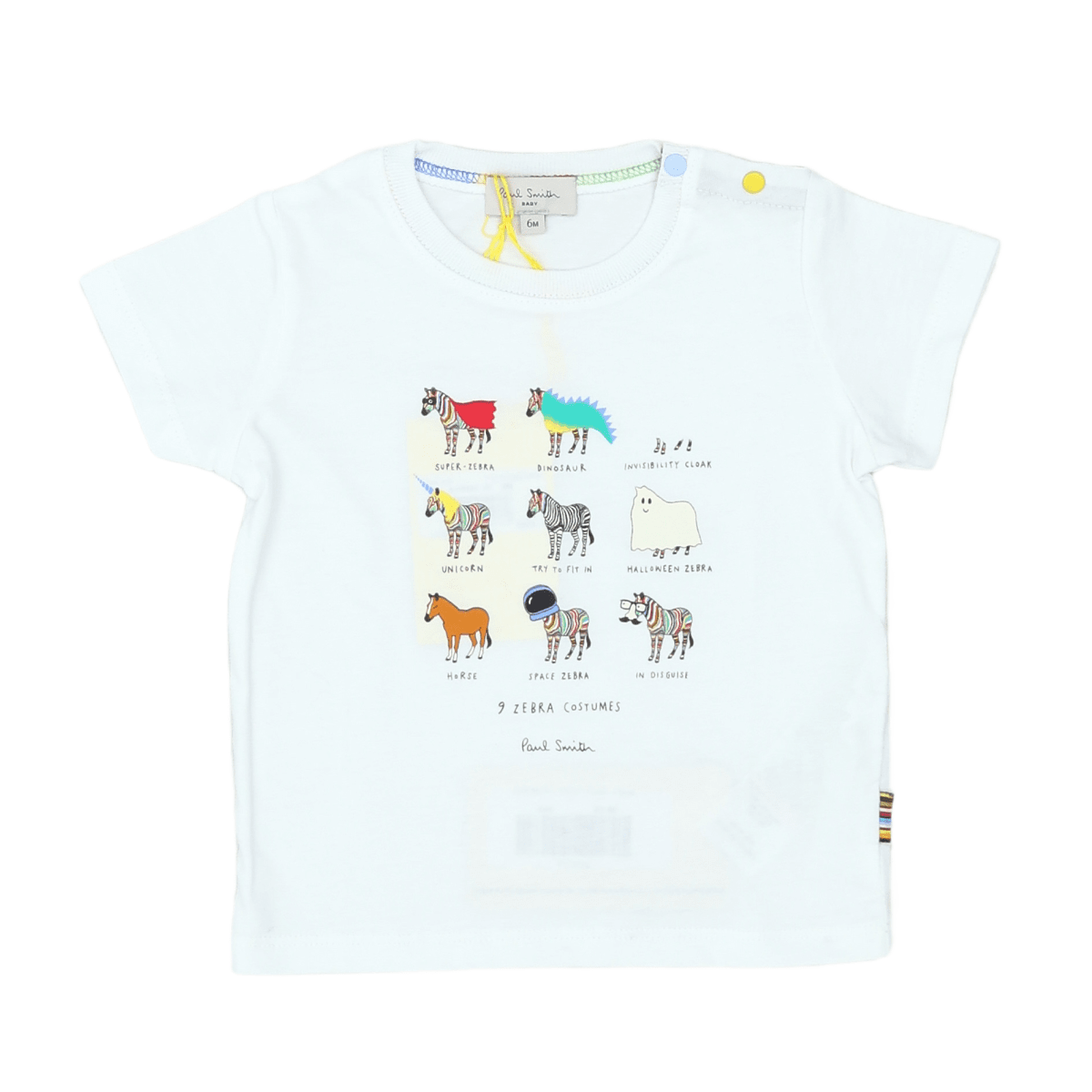 PAUL SMITH - T-SHIRT - WEISS - 6 MONATE