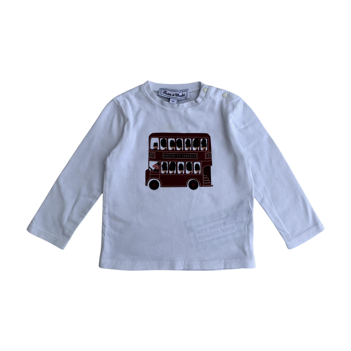 TARTINE & CHOCOLAT - T-SHIRT - BLANC - 24 MOIS