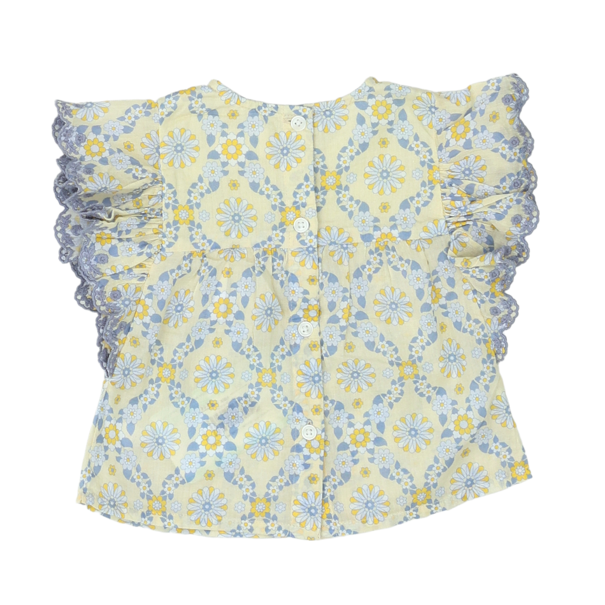 LOUIS LOUISE - BLOUSE - JAUNE, BLEU - 6 MOIS
