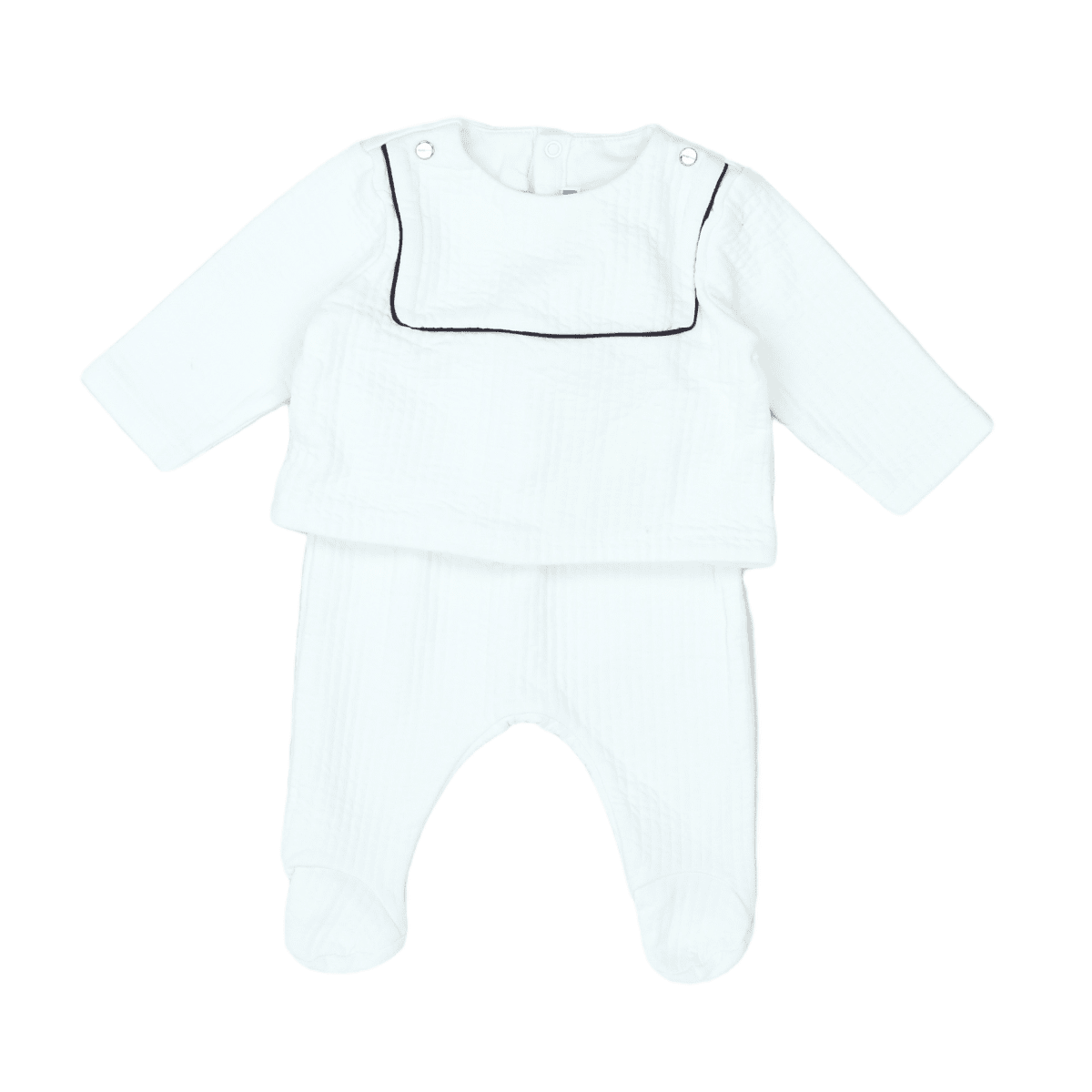 JACADI - SET - WHITE - 6 MONTHS