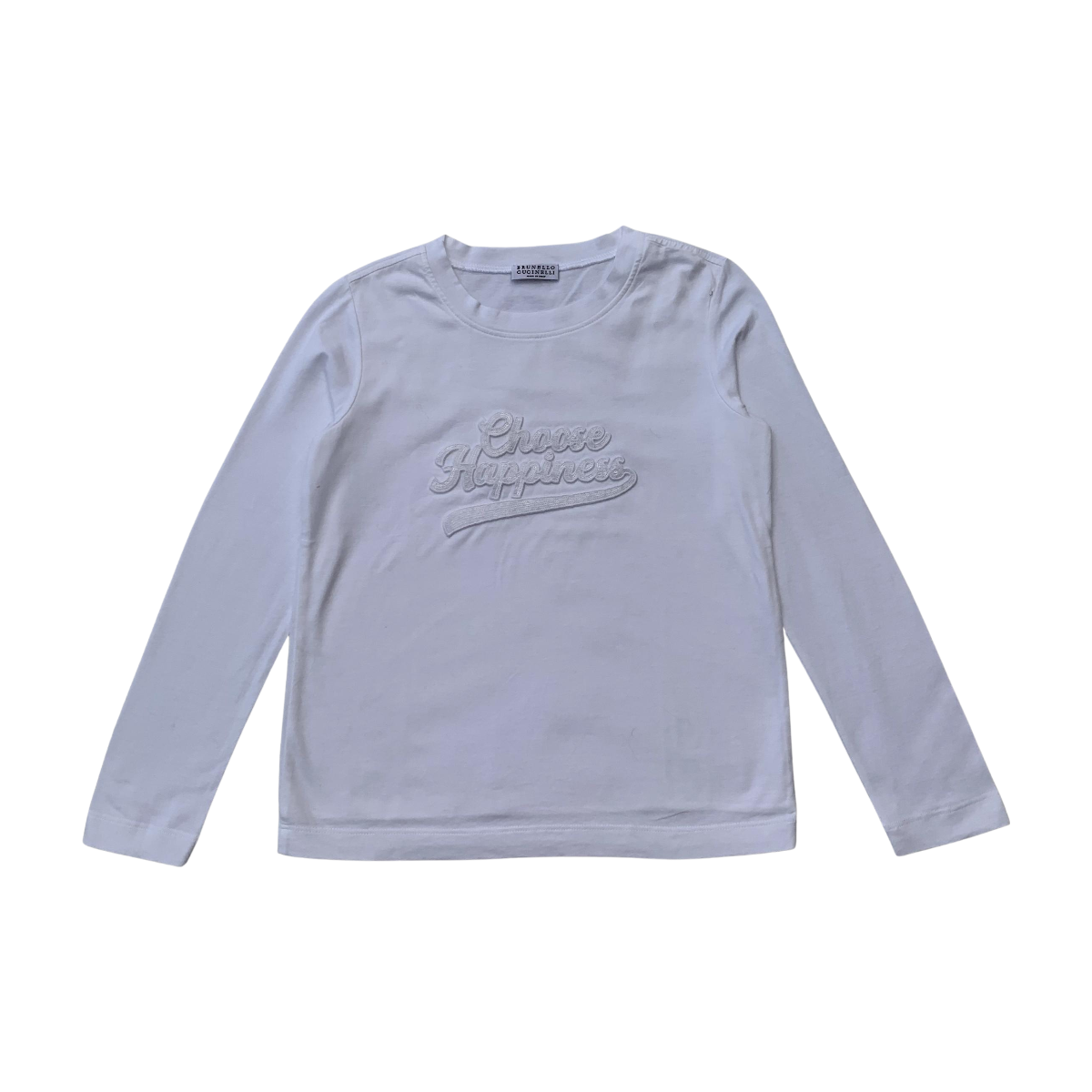 BRUNELLO CUCINELLI - T-SHIRT - BLANC - 8 ANS