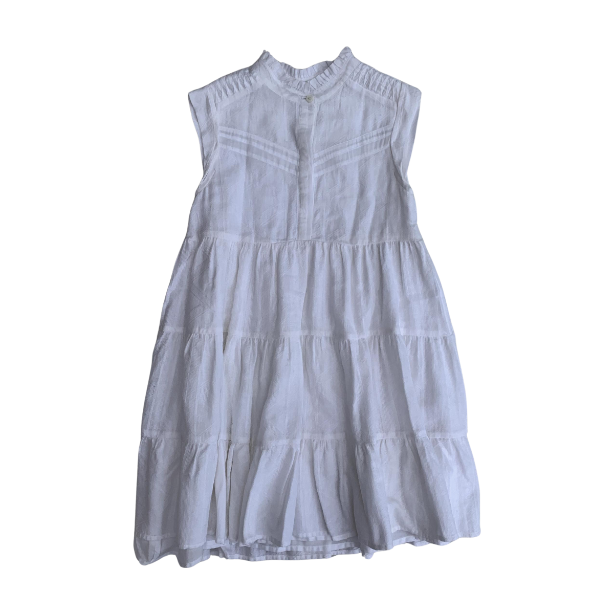 IKKS - ROBE - BLANC - 10 ANS