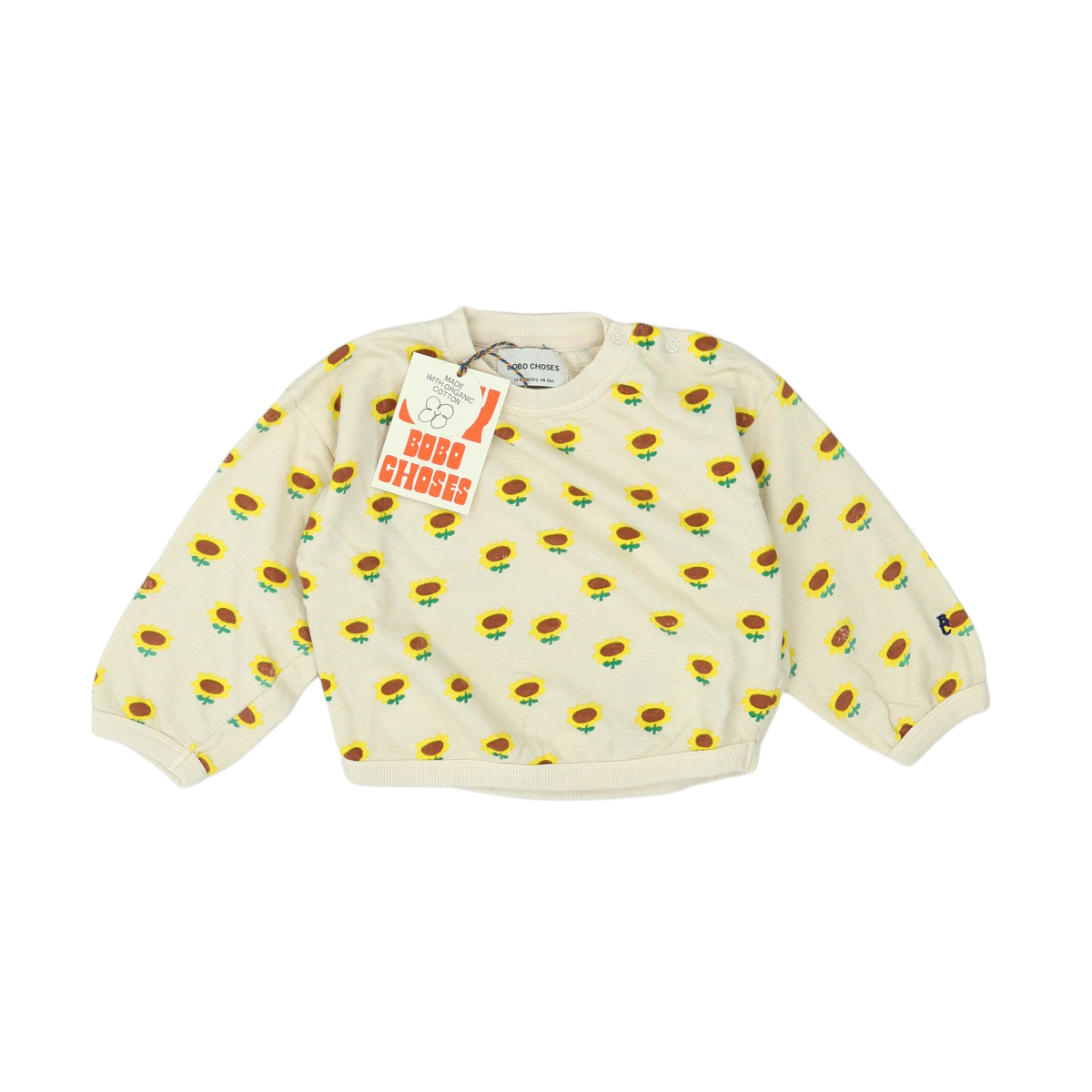 BOBO CHOSES - SWEAT - BLANC - 12 MOIS