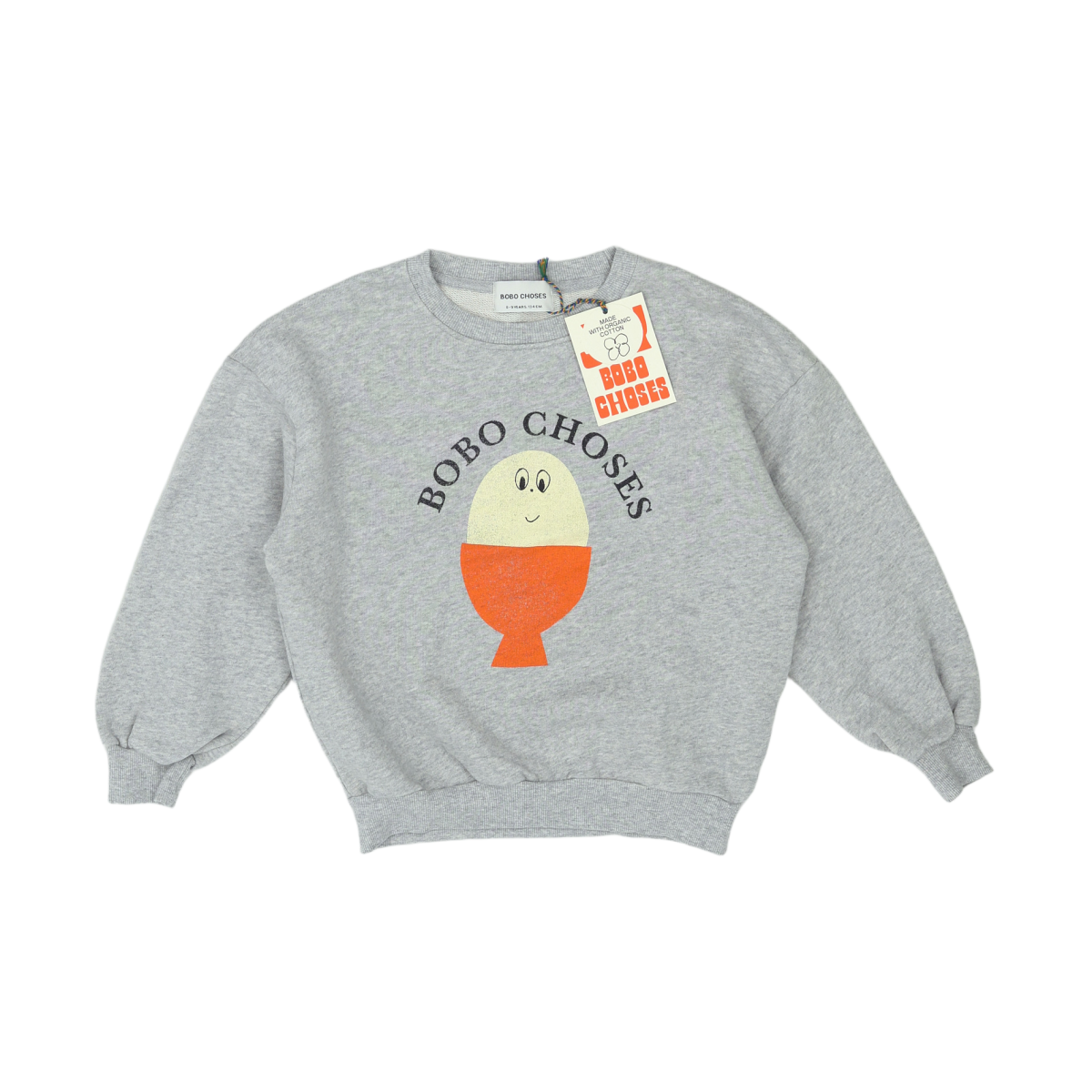 BOBO CHOSES - SWEAT - GRIS - 8 ANS