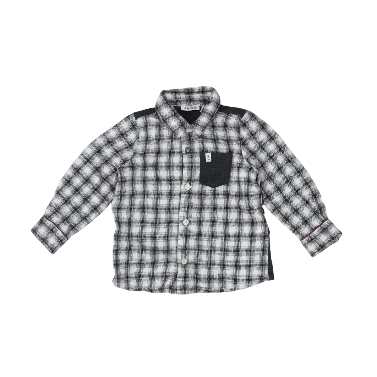 IKKS - CHEMISE - GRIS - 12 MOIS