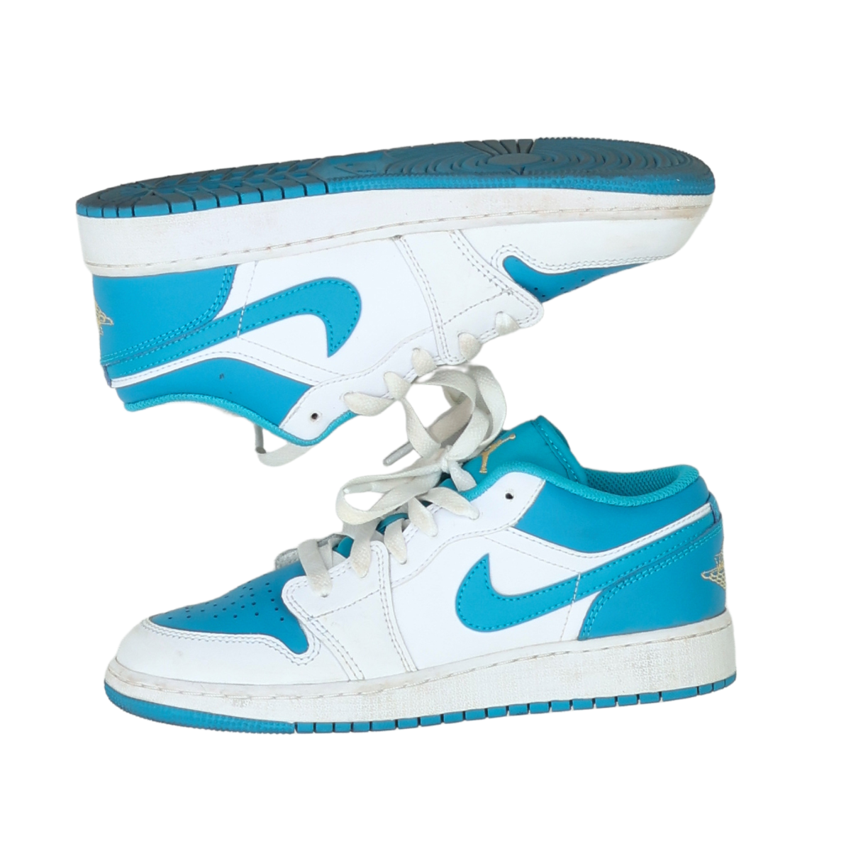 NIKE - BASKETS - BLEU, BLANC -  37.5