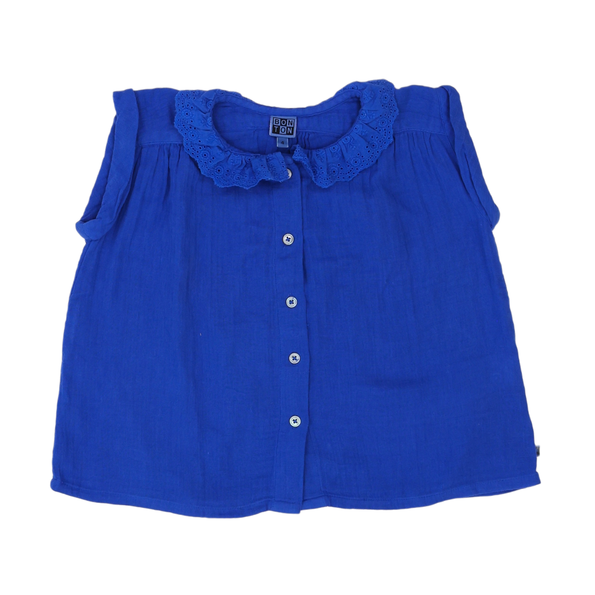 BONTON - T-SHIRT - BLEU - 4 ANS