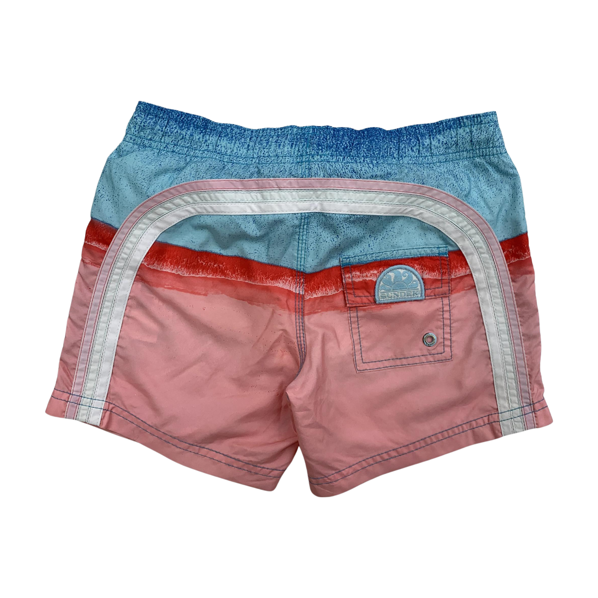 SUNDEK - SHORT DE BAIN - BLEU, ROSE - 8 ANS