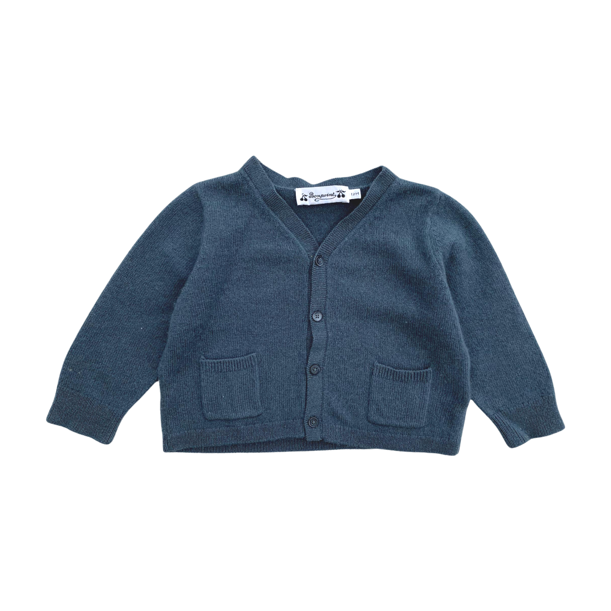BONPOINT - CARDIGAN - BLEU - 12 MOIS