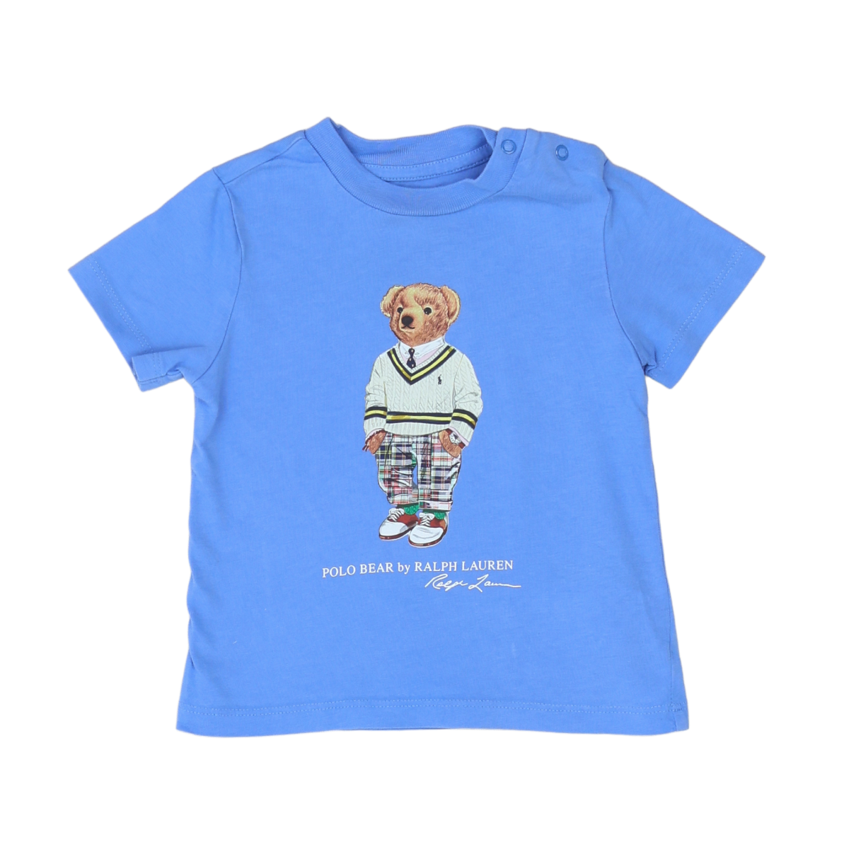 RALPH LAUREN - T-SHIRT - BLEU - 9 MOIS