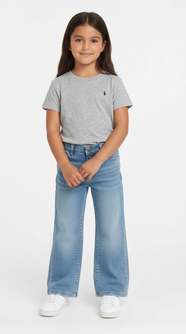RALPH LAUREN - T-SHIRT - GRIS - 5 ANS