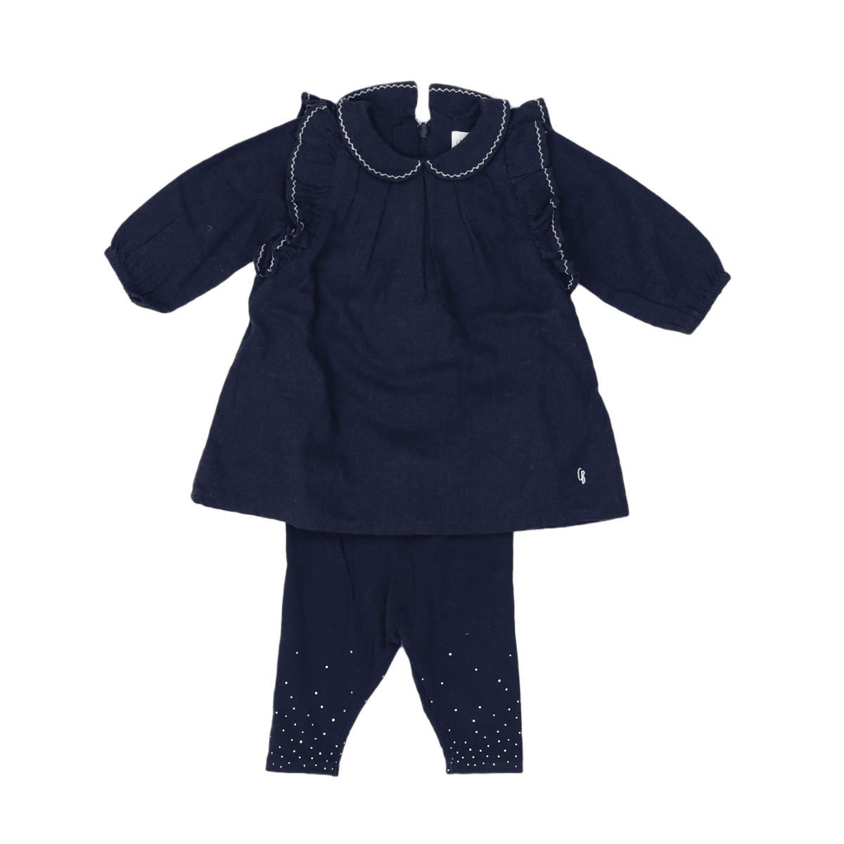 CARRÉMENT BEAU - ENSEMBLE - BLEU, ARGENTÉ - 3 MOIS