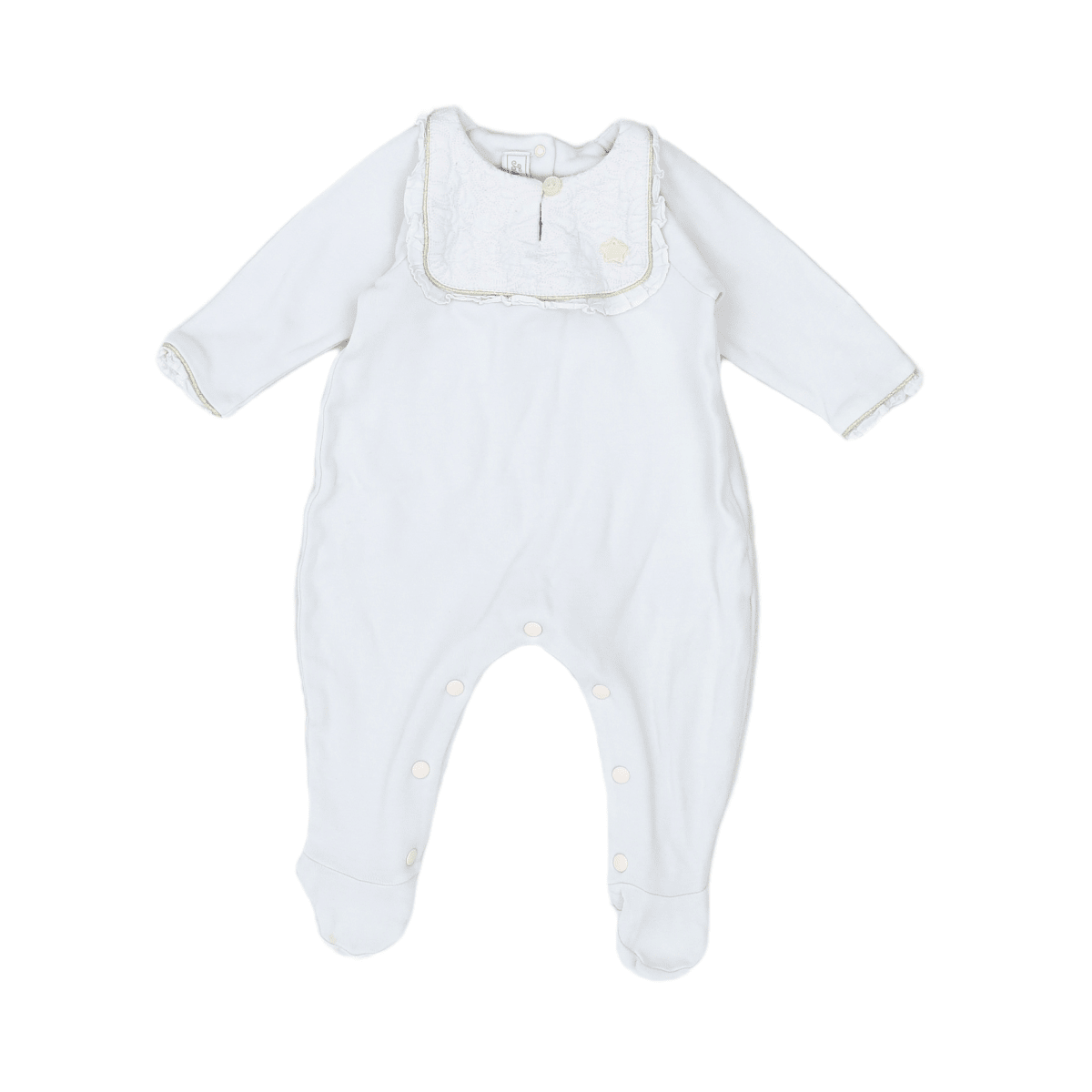 TARTINE &amp; CHOCOLAT - PAJAMAS - WHITE, GOLD - 6 MONTHS