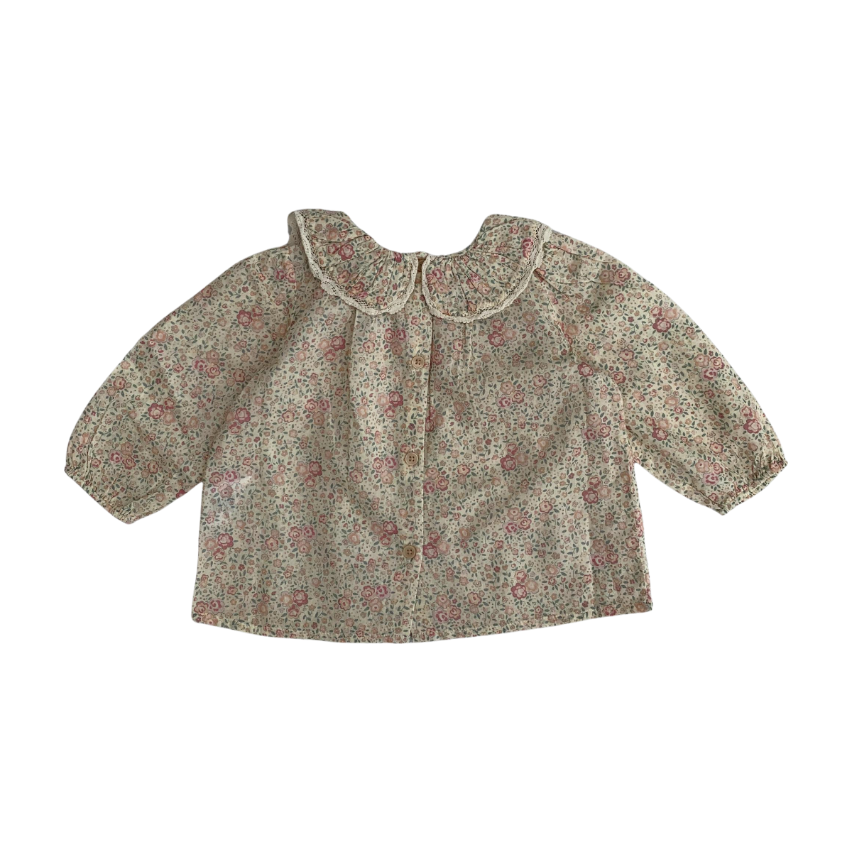 LOUIS LOUISE - ROBE - BEIGE, ROSE - 12 MOIS