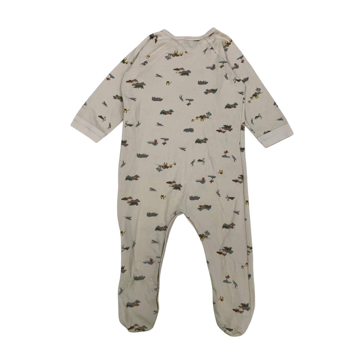 PETIT BATEAU - PYJAMA - BEIGE - 24 MOIS
