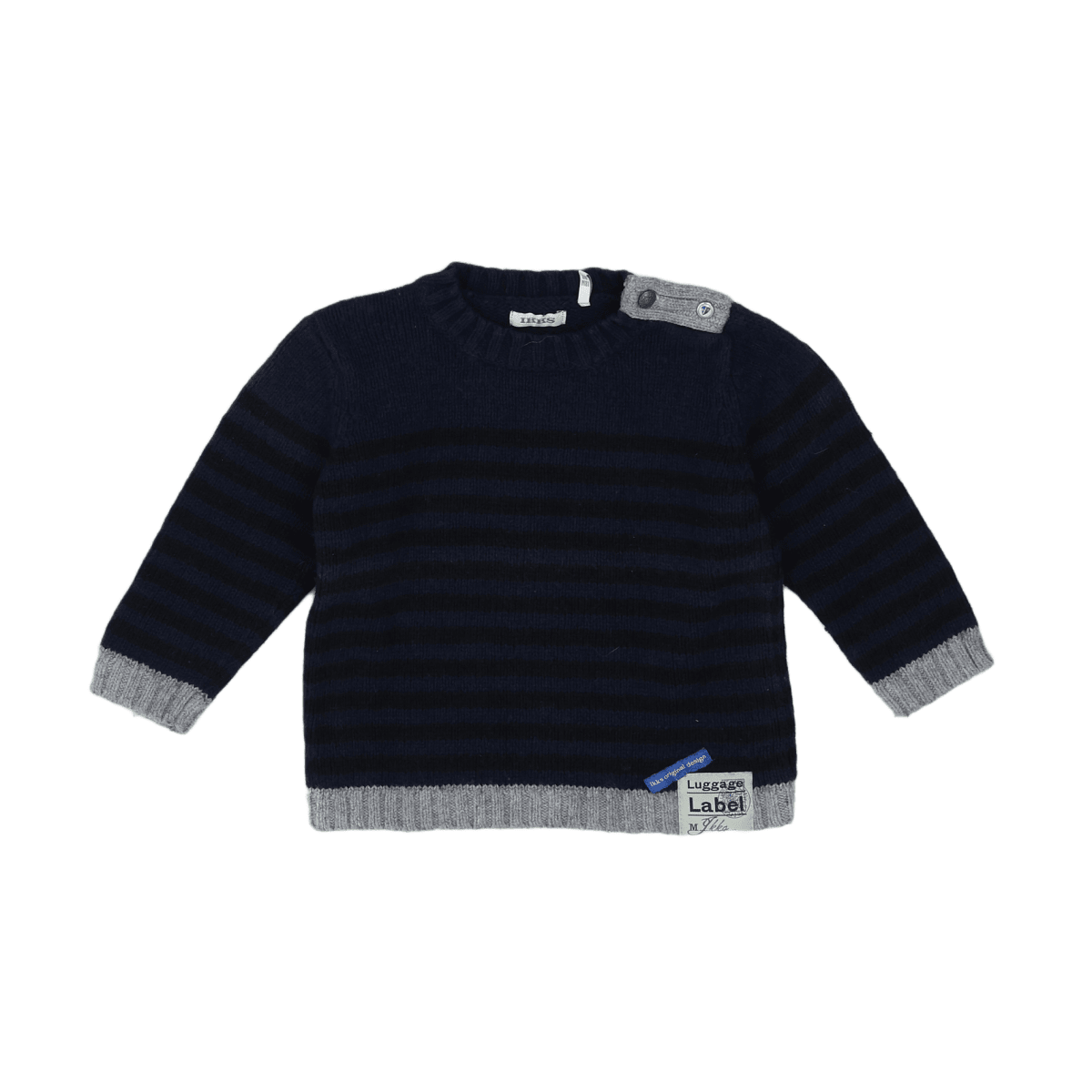 IKKS - PULL - BLEU, NOIR - 18 MOIS