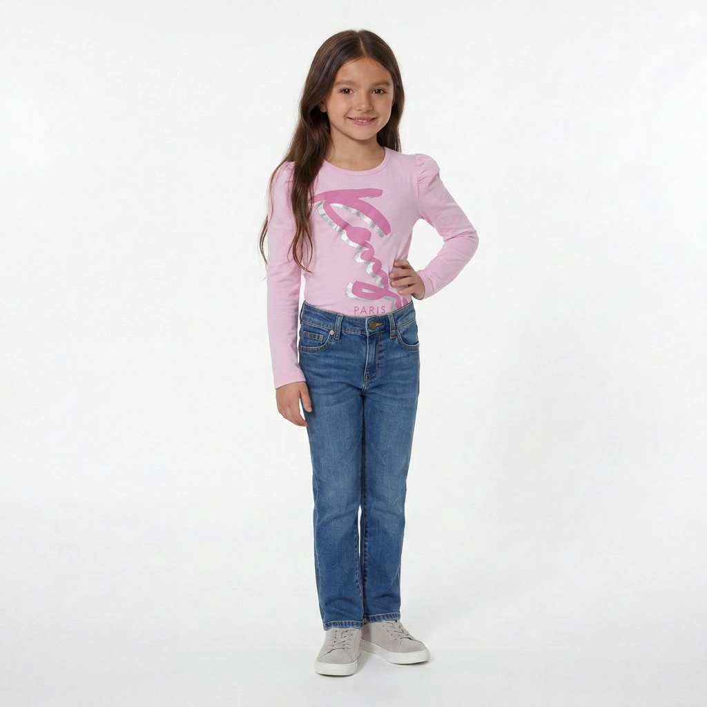KENZO - T-SHIRT - ROSE - 12 ANS
