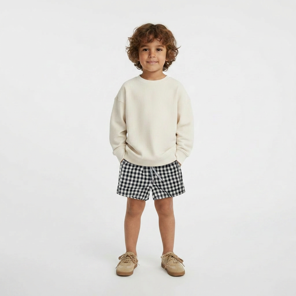 VILEBREQUIN - SHORT DE BAIN - BLANC, NOIR - 24 MOIS