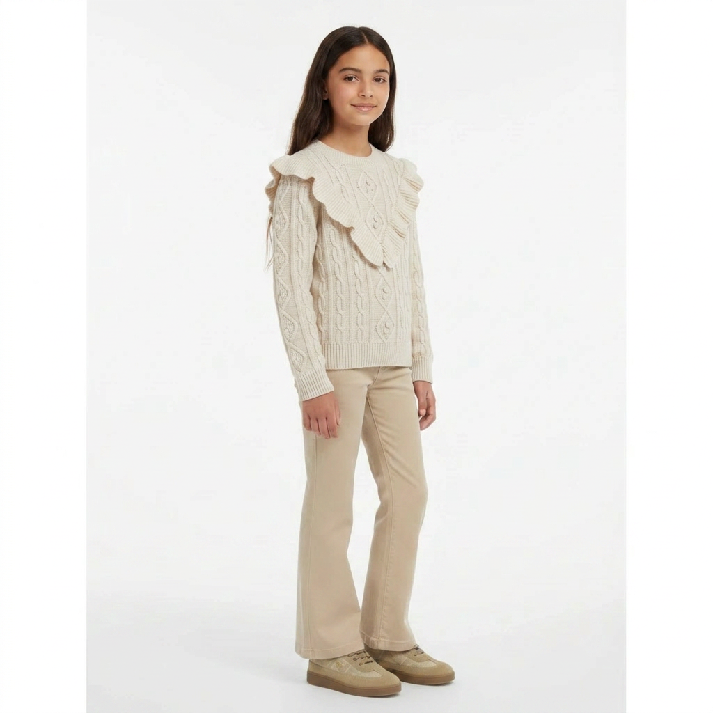 THE NEW SOCIETY - PULL - BEIGE - 10 ANS