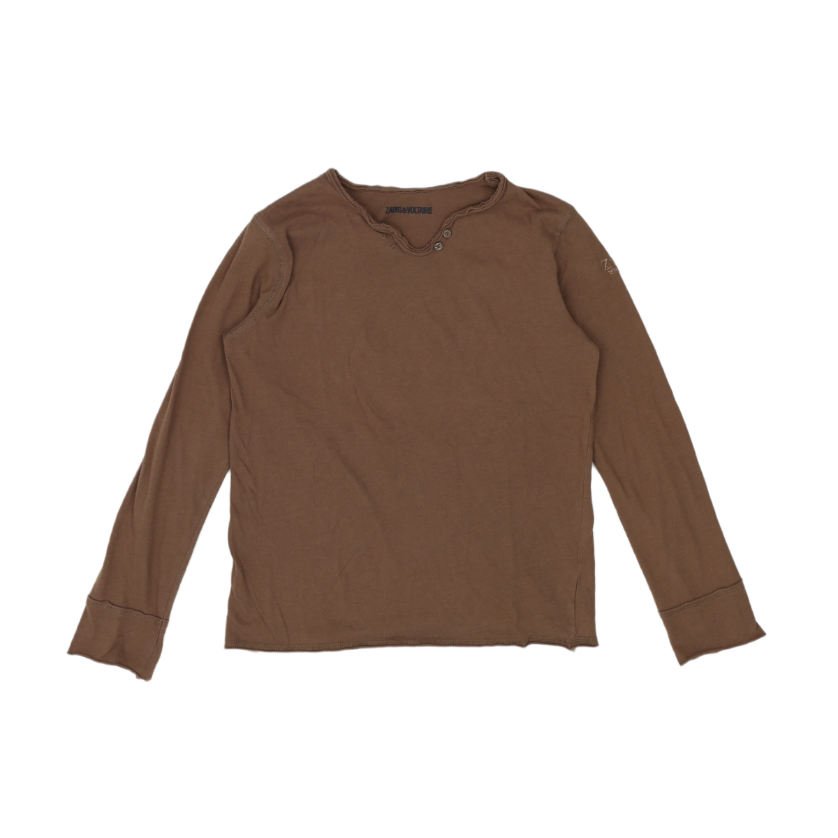 ZADIG & VOLTAIRE - T-SHIRT - MARRON - 10 ANS