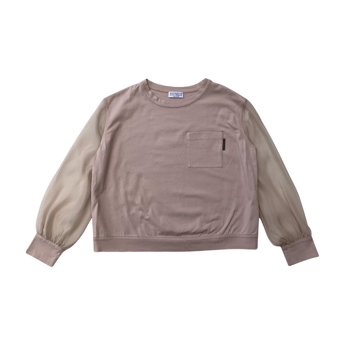BRUNELLO CUCINELLI - T-SHIRT - ROSE - 8 ANS