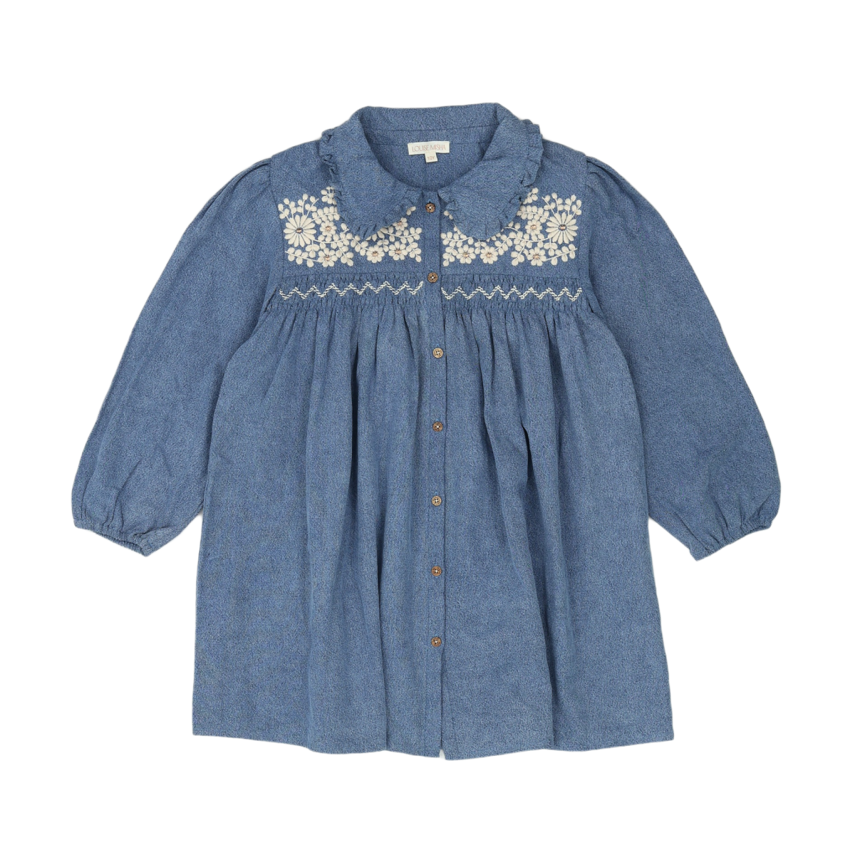 LOUISE MISHA - ROBE - BLEU - 10 ANS