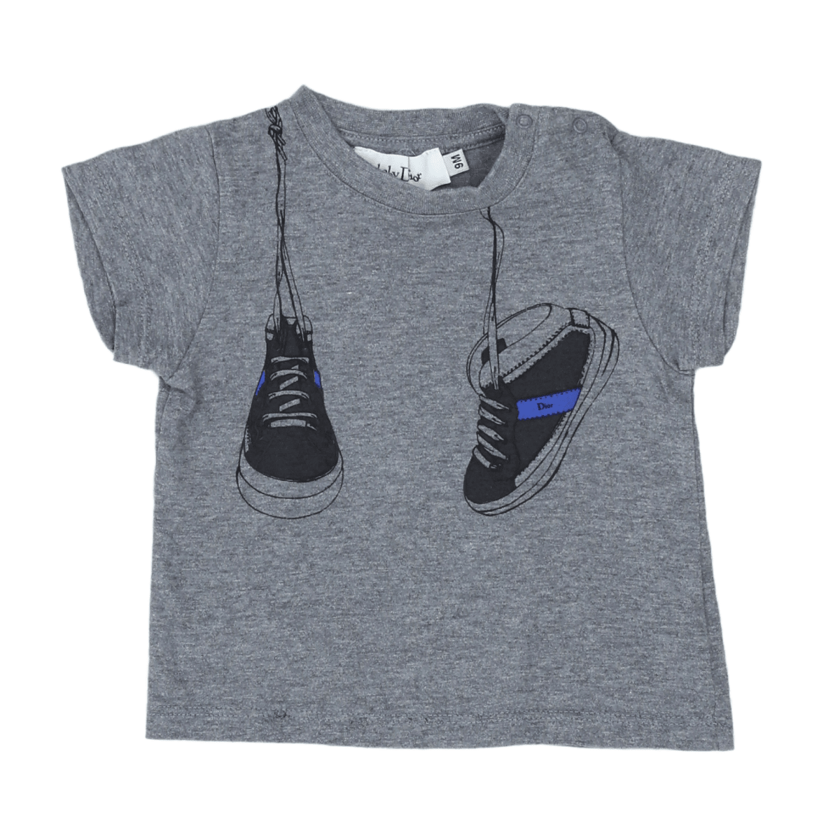 BABY DIOR - T-SHIRT - GREY, BLACK - 9 MONTHS