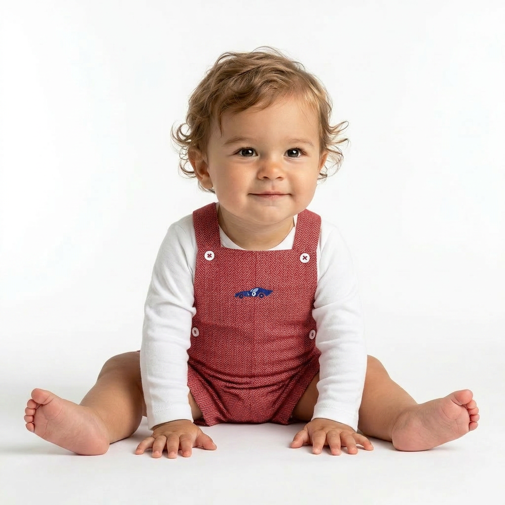 THOMAS BROWN - SALOPETTE - ROUGE - 3 MOIS