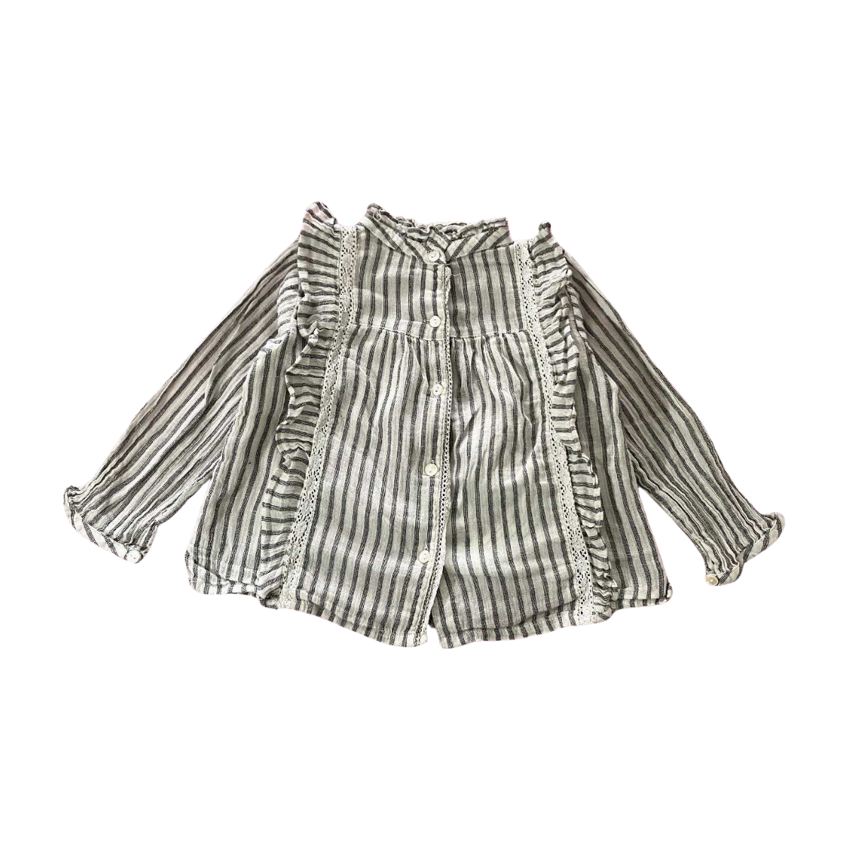 BONTON - CHEMISE - BLANC, BLEU - 24 MOIS