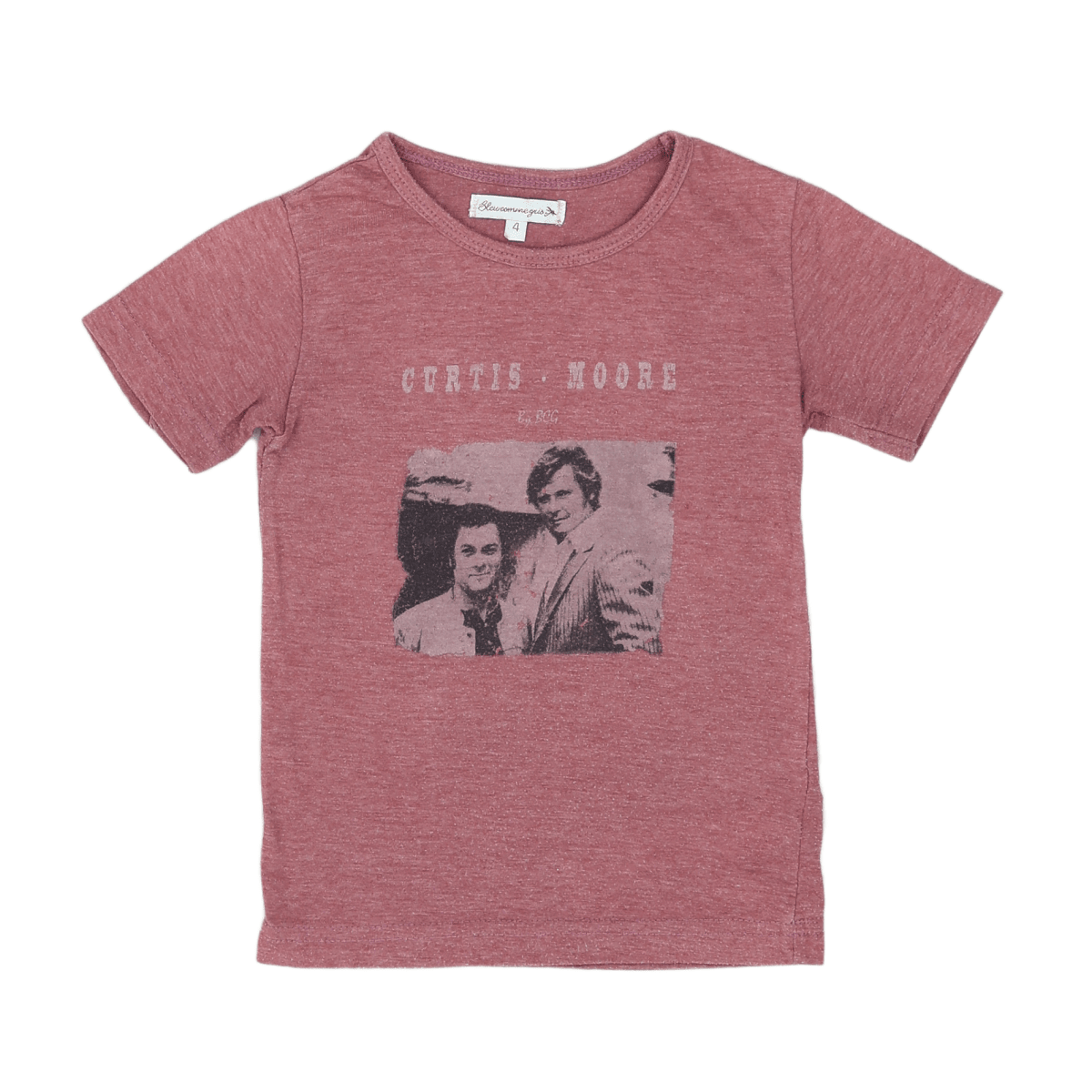 BLEU COMME GRIS - T-SHIRT - ROSE - 4 ANS