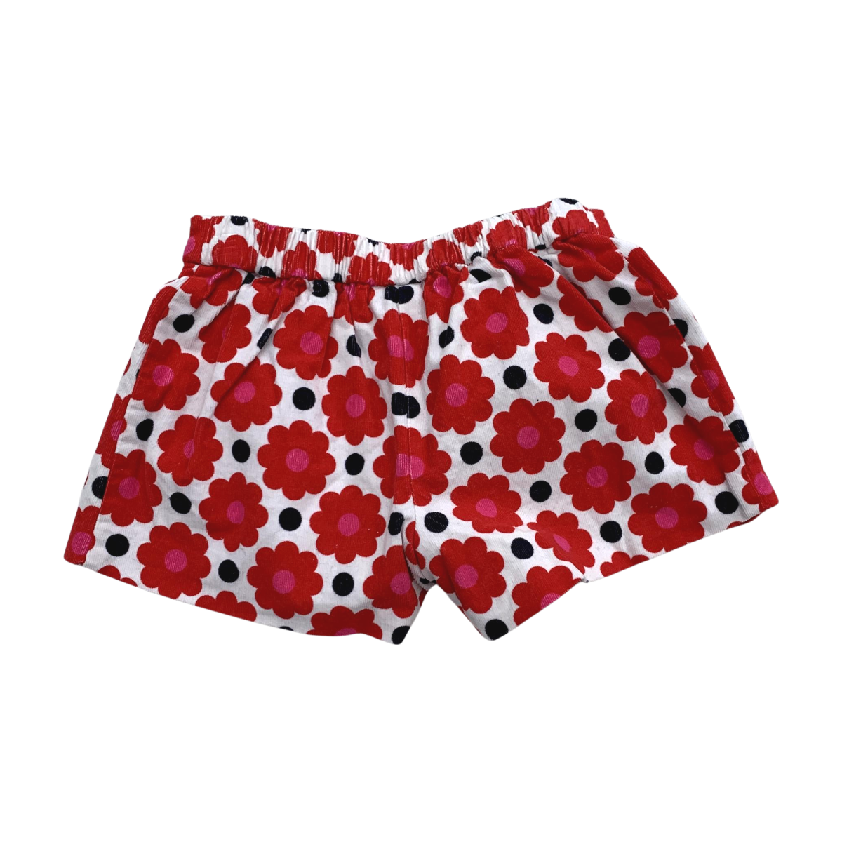 JACADI - SHORT - ROUGE, BEIGE - 18 MOIS