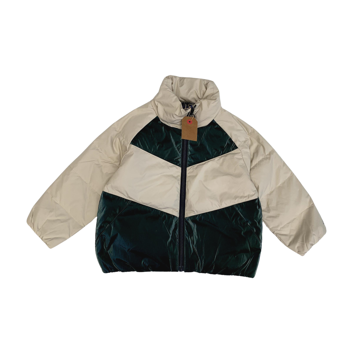 BELLEROSE - DOUDOUNE - BEIGE, VERT - 4 ANS