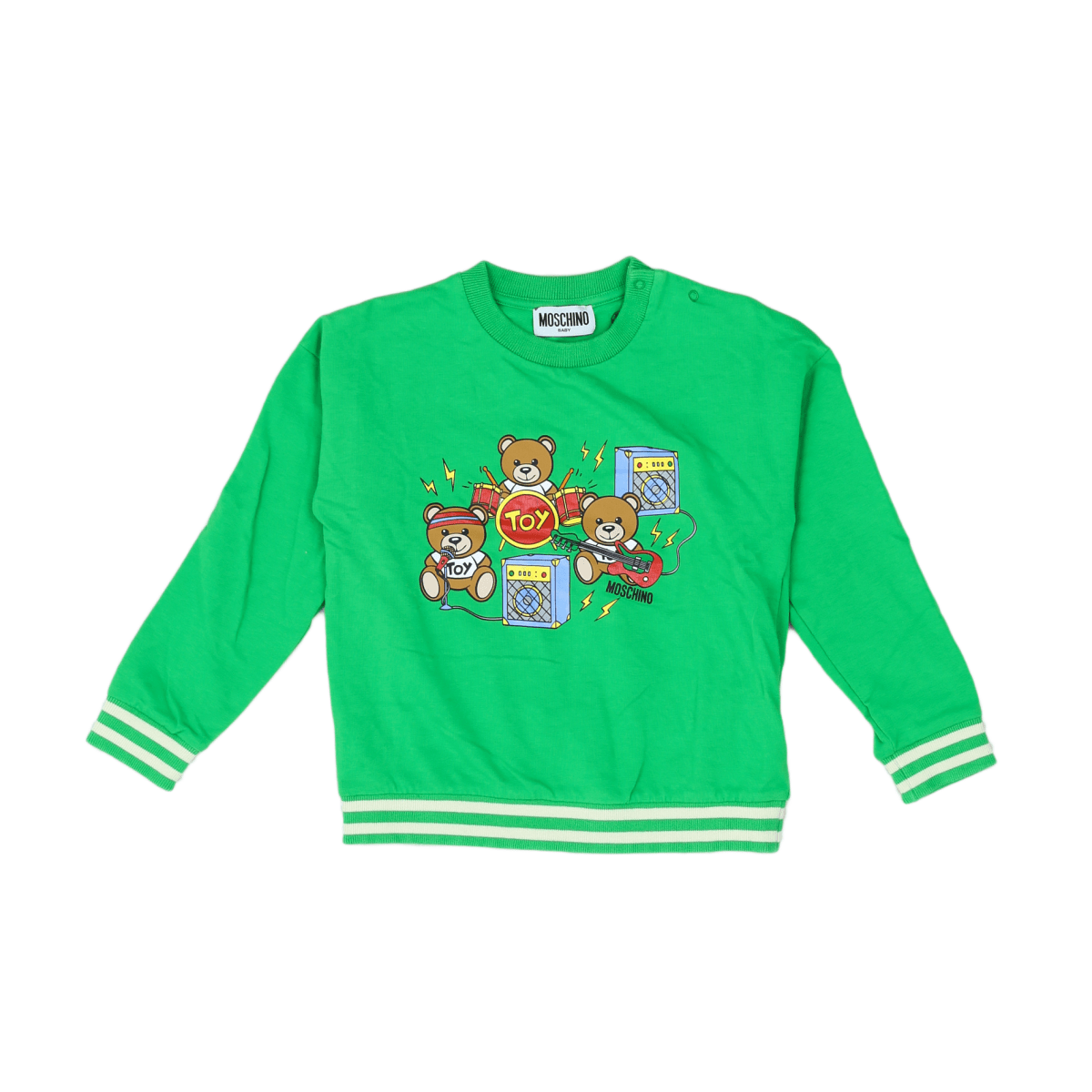 MOSCHINO - SWEATER - GREEN, MULTICOLOR - 3 YEARS